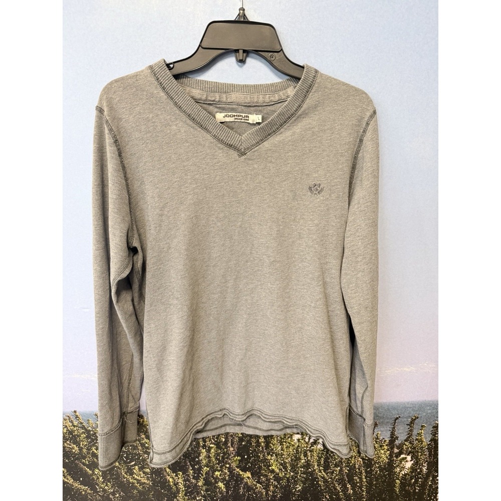 LA MARTINA Jodhpur Sweater Cotton Men's Size L Grey Embroidered
